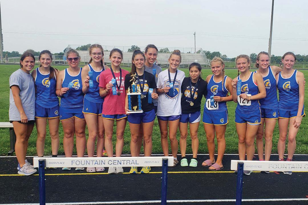 Crawfordsville's girls won the Fountain Central Grand Prix with a score of 43.