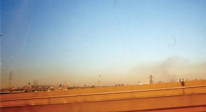 Smoky haze from the rubble of the World Trade Center is shown after the Sept. 11, 2001 attacks.