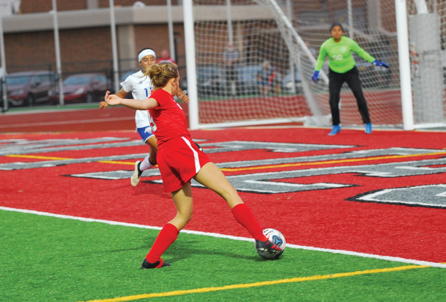 Southmont junior Lillie Odum leads the Mounties with five goals on the season.