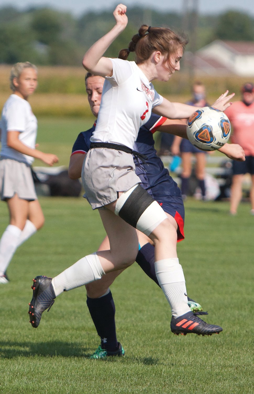 Southmont's Alivia Williams tries to corral the ball.