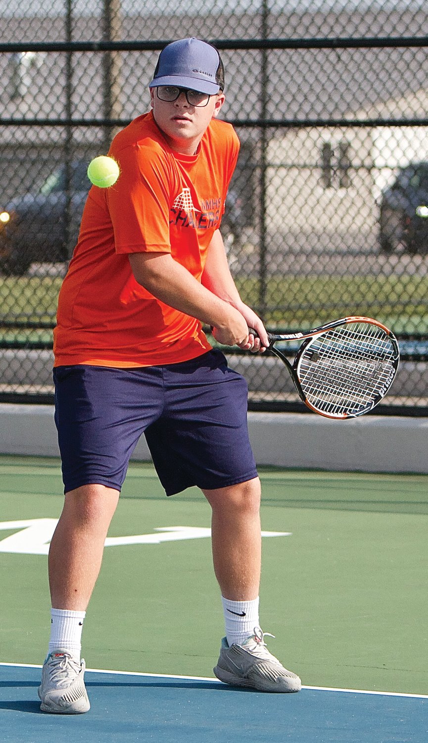 Hayden Turner will be one of the seniors that the Charger tennis team relies upon this year.