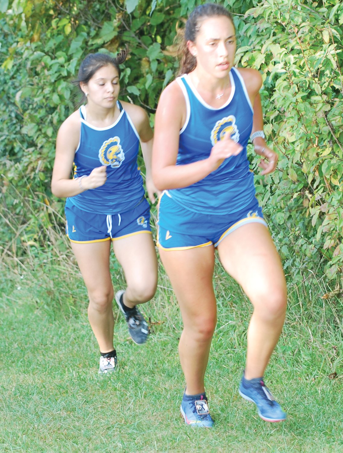 Crawfordsville's Olivia Biddle was the Athenians' top placer with a second-place finish in the girls' race.