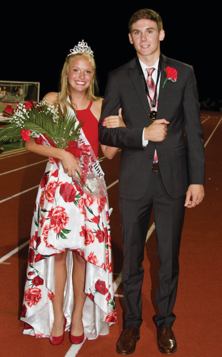 Tiffany Dittmer and Logan Oppy were crowned queen and king during Southmont HIgh School