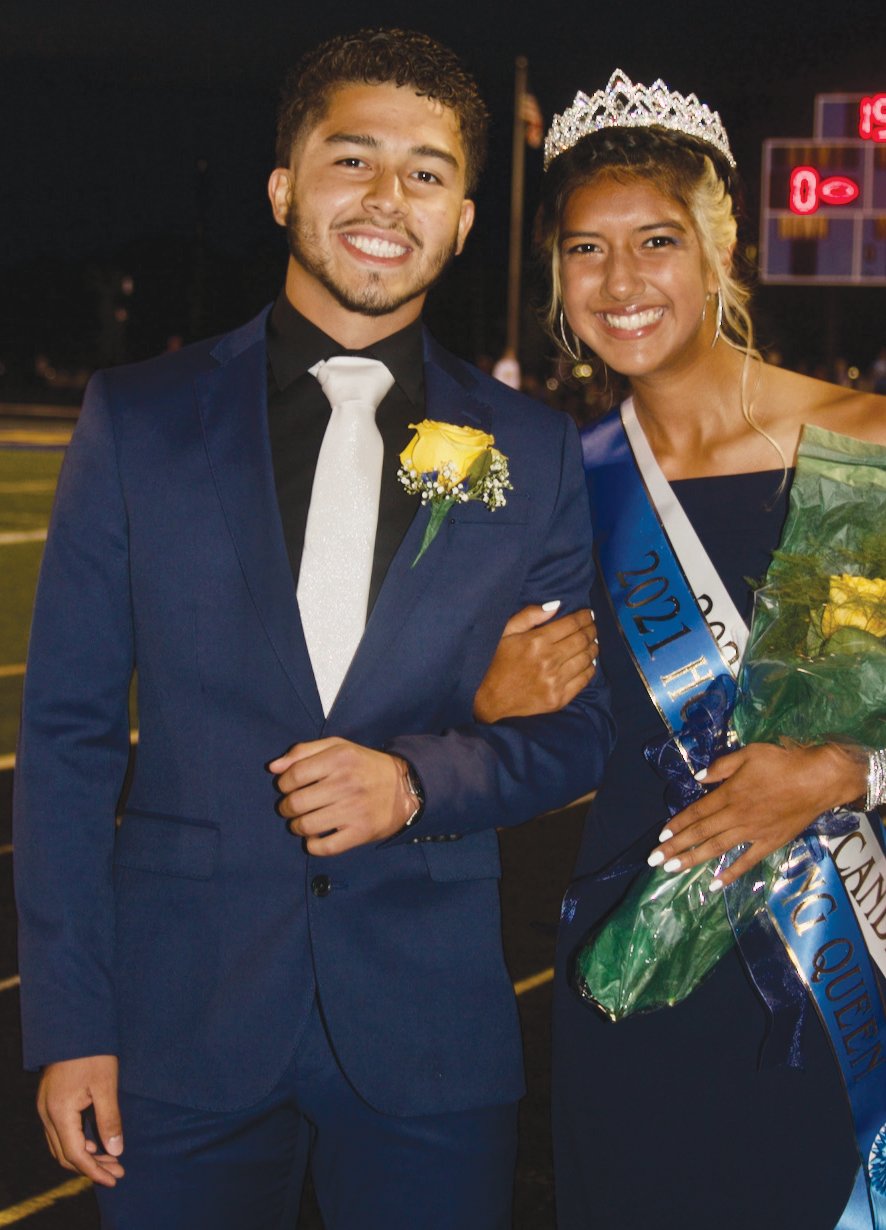 Hannia Hernandez was crowned Crawfordsville Homecoming queen, she was escorted by Edwin Gil Herrera.