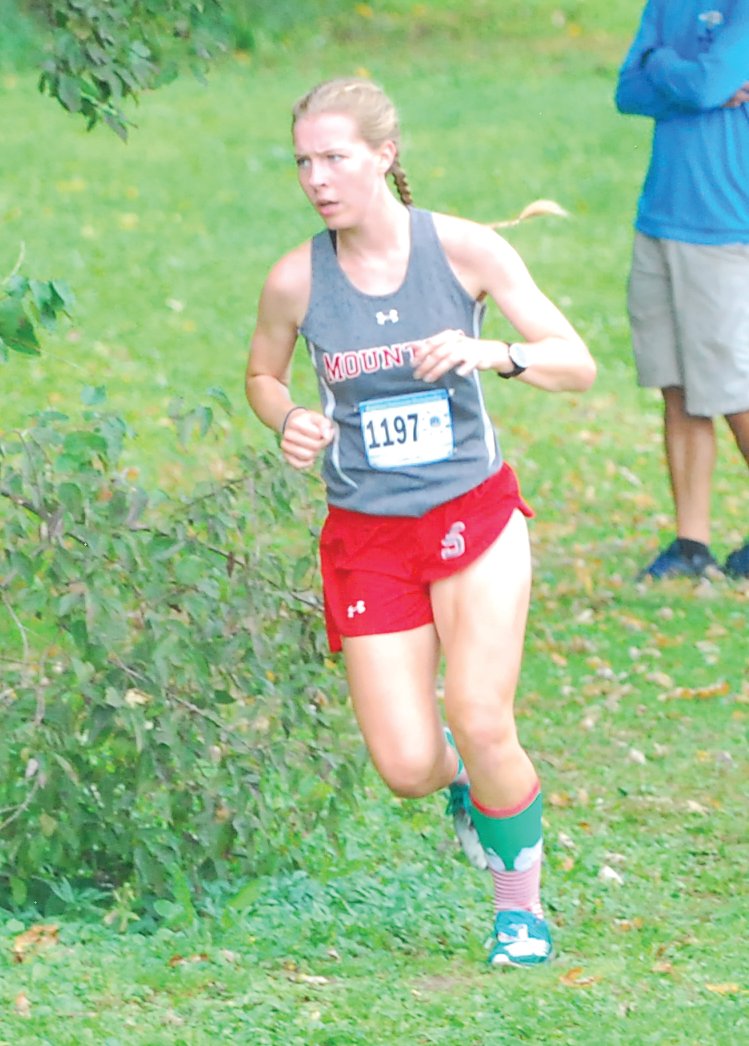 Southmont junior Faith Allen was the runner-up in the girls race.