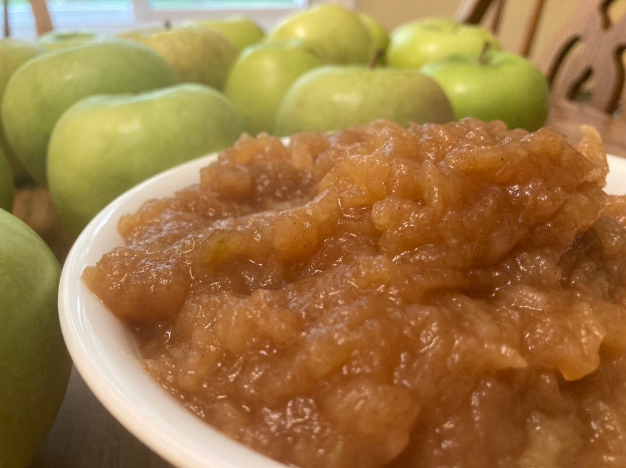 Chunky applesauce is a Yoder family favorite.