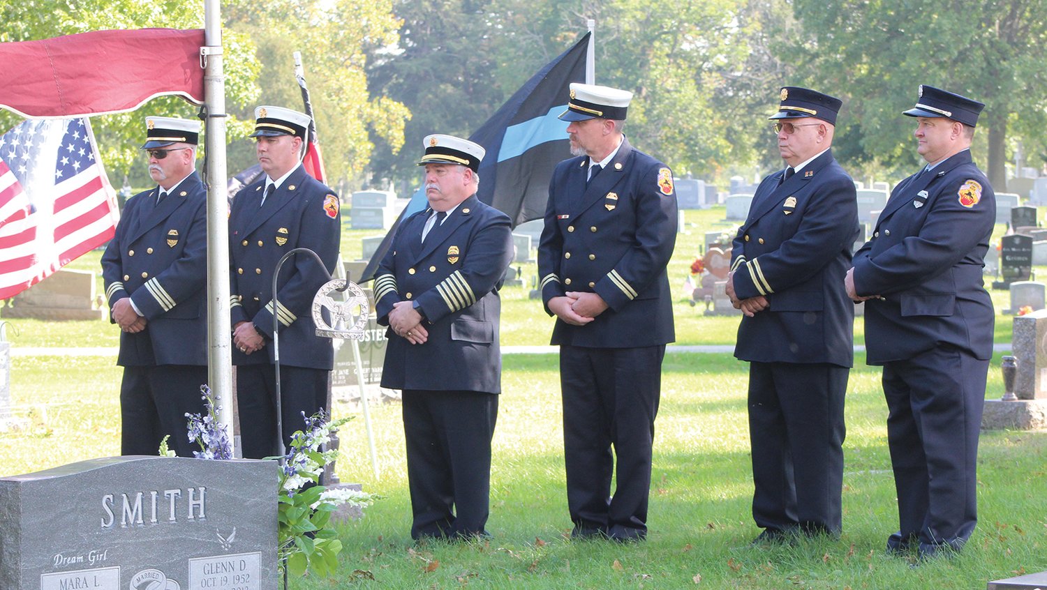 Crawfordsville firefighters served as pallbearers at the funeral for longtime fire chief Dennis Weir.
