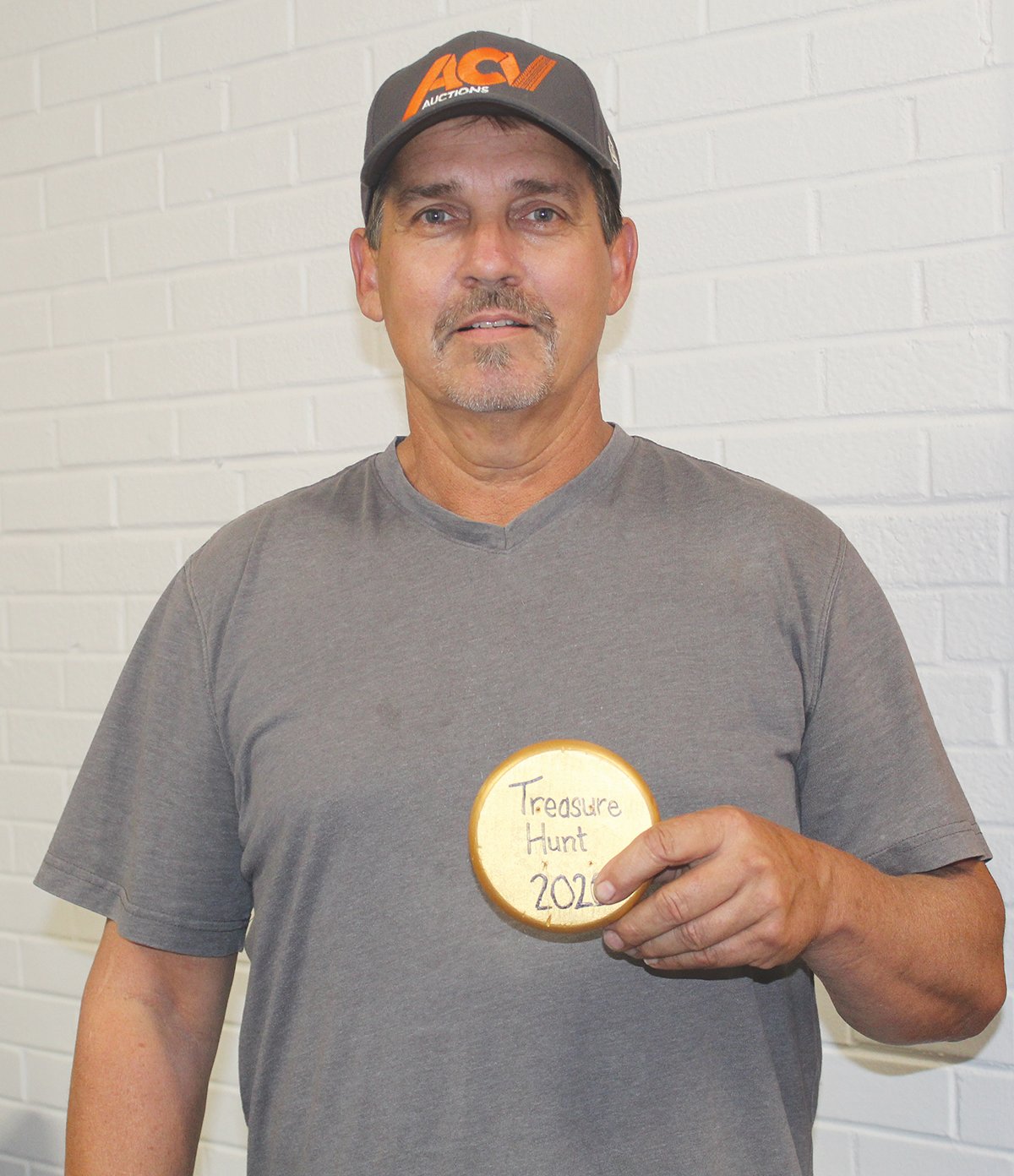 Mark Smith of Crawfordsville was this week’s winner in the Journal Review Treasure Hunt. Smith found the gold medallion by the big rock at Davidson’s Greenhouse. He won $100 for cracking the code. A new hunt begins Monday when new clues appear in the newspaper.