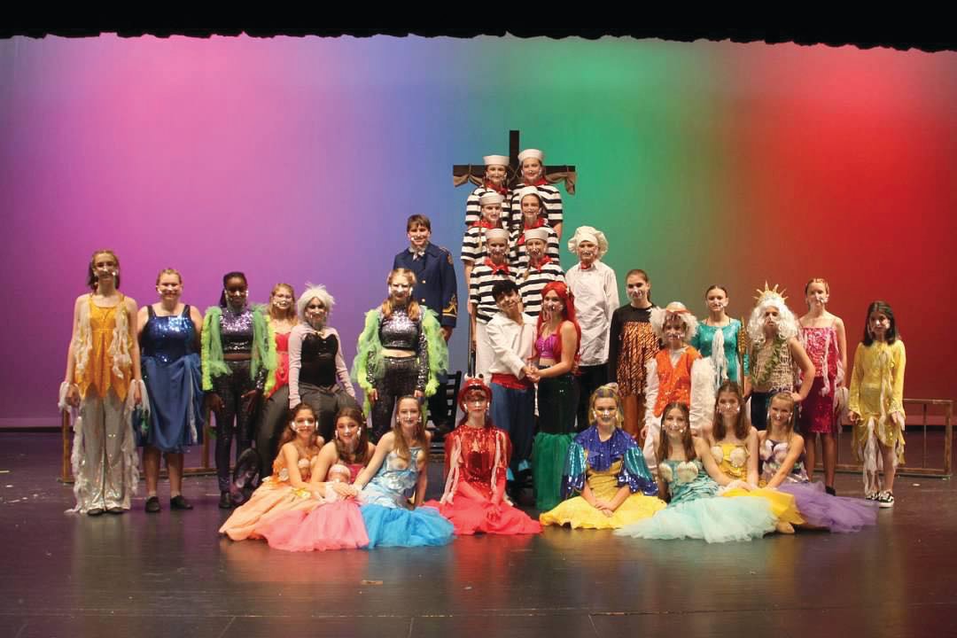 The cast of Crawfordsville Middle School’s production of “Little Mermaid Jr.” The show runs Friday-Sunday in the Connie L. Meek Auditorium at Crawfordsville High School.