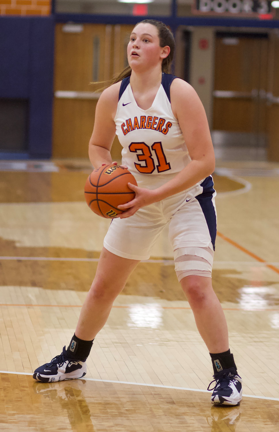 Katie Rice led the Chargers with 24 points in the game.