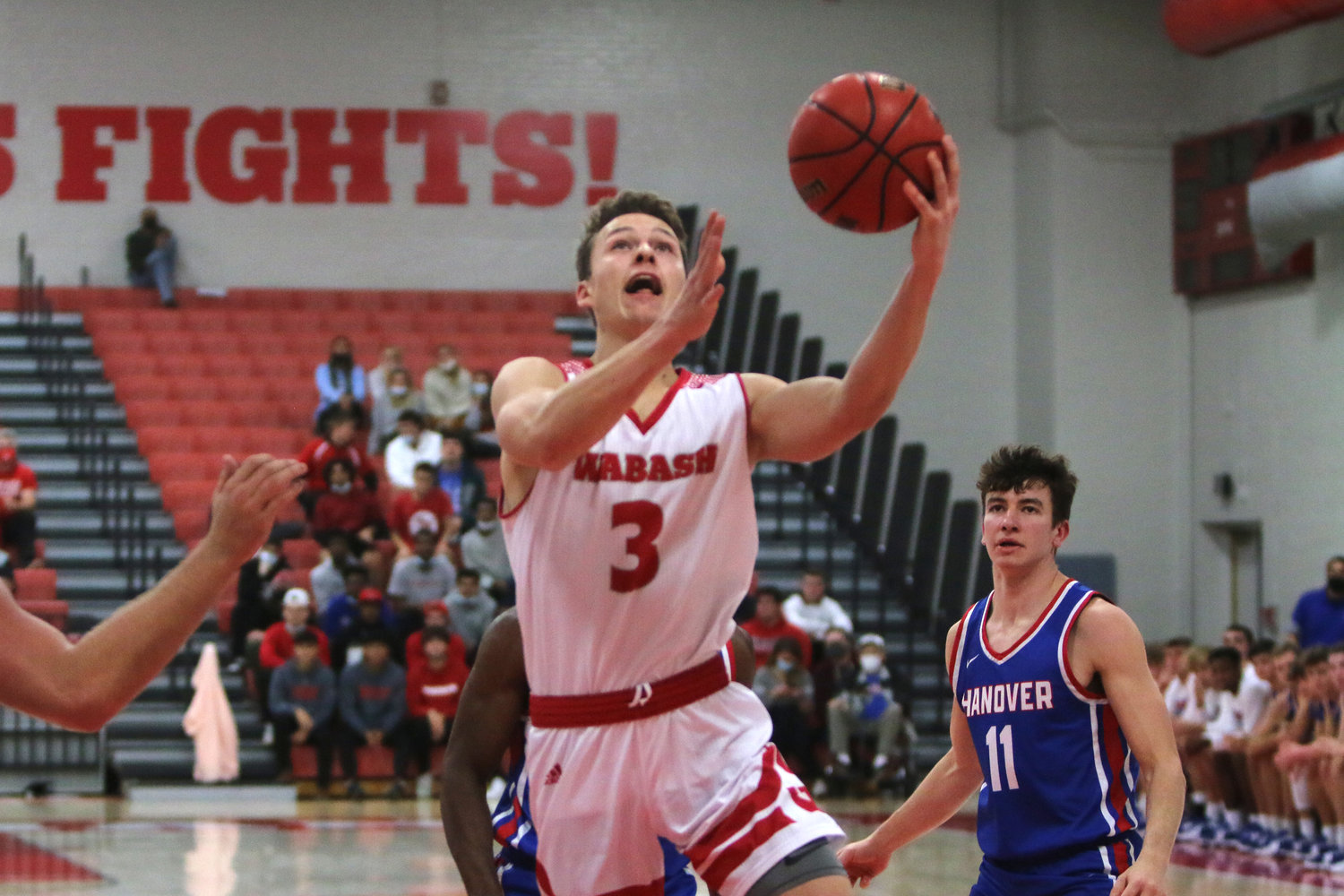 Senior guard Jack Davidson led all scorers with 33 points for Wabash in the 83-81 loss to Hanover Wednesday evening