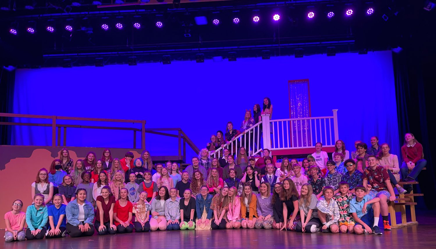 The cast of North Montgomery Middle School’s production of “Legally Blonde The Musical JR.” takes the stage this weekend at North Montgomery High School.