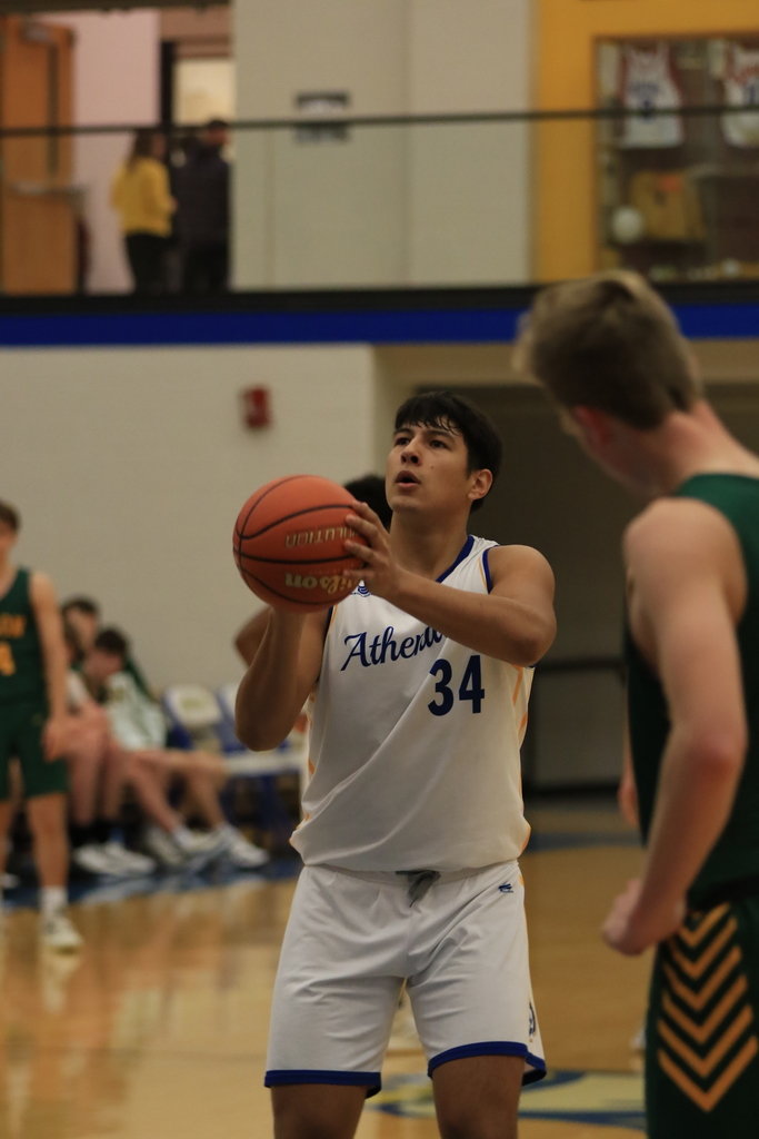 Alex Hernandez was in double figures with 13 points for the Athenians.