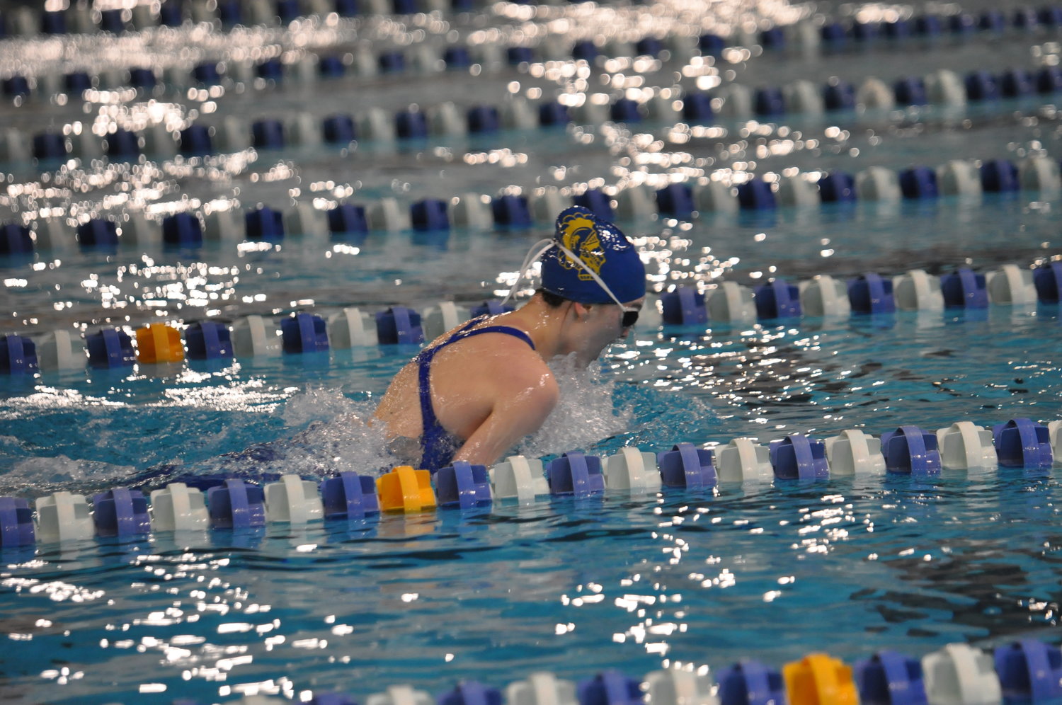 Guinevere Schmitzer-Torbert took home the county title in the girls 200 IM.