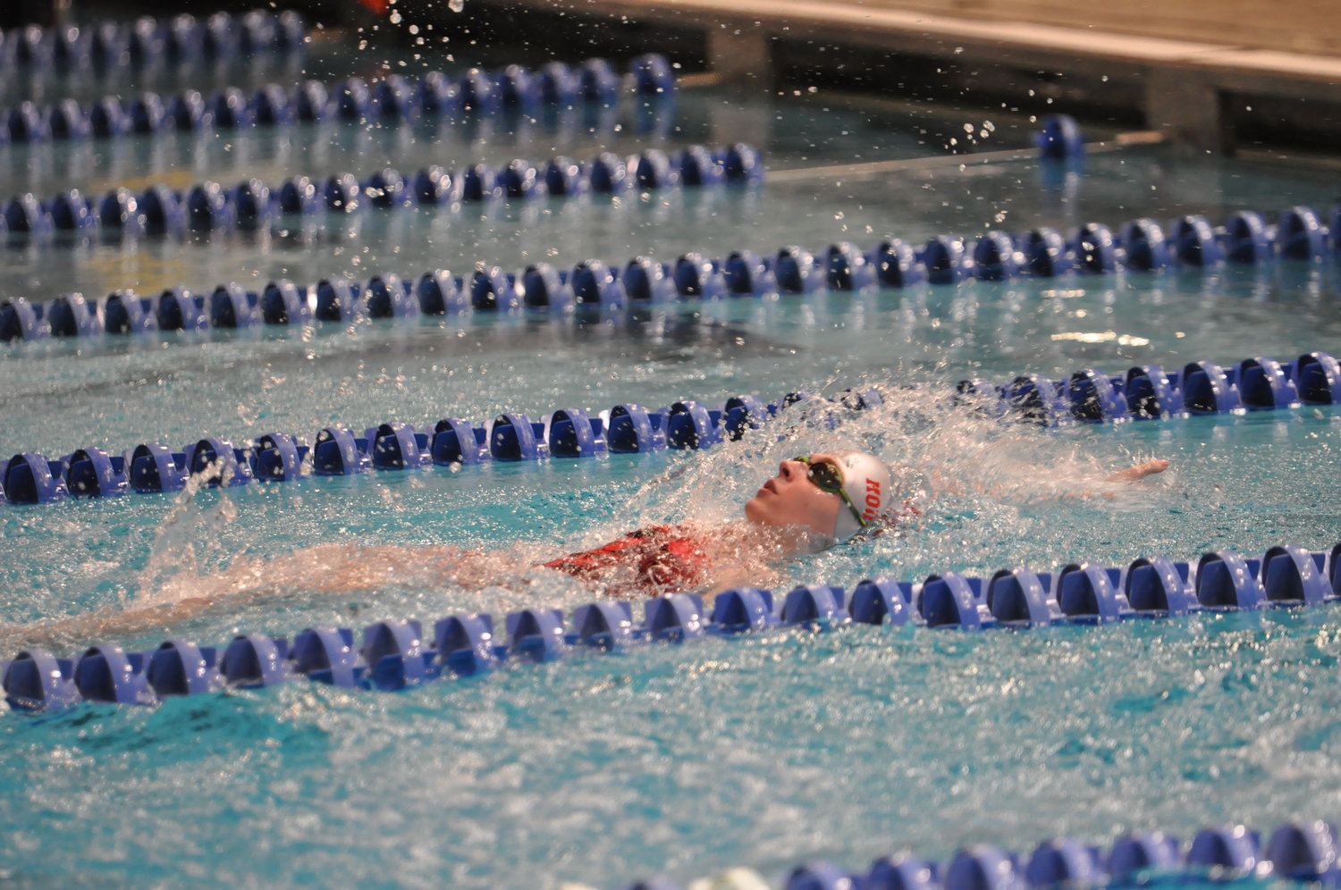Southmont's Faith Allen placed third in the 100 backstroke.