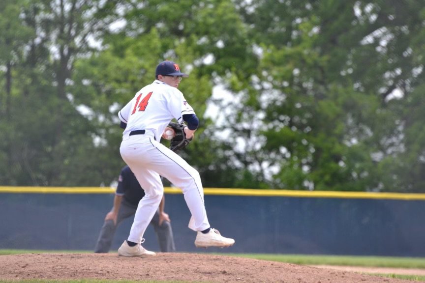 Then freshman Jarrod Kirsch struck out 11 as North Montgomery baseball upset No. 3 Lebanon in the sectional semi-final.