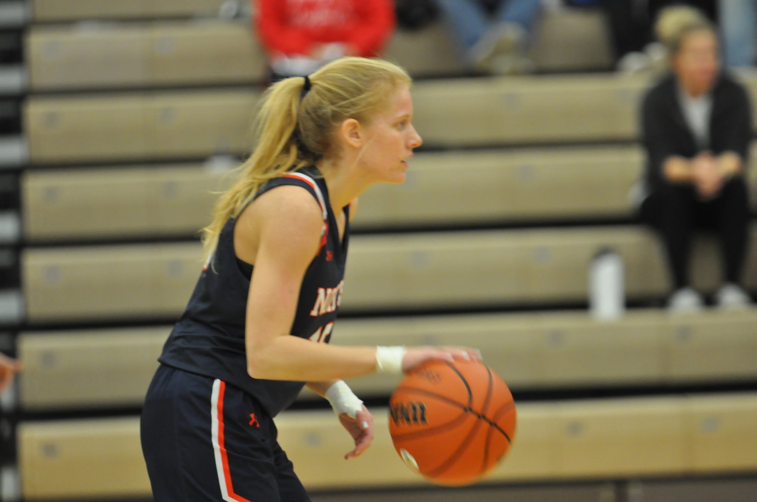 Madi Welch drained the game-winning 3 to defeat County Rival Crawfordsville 42-39.