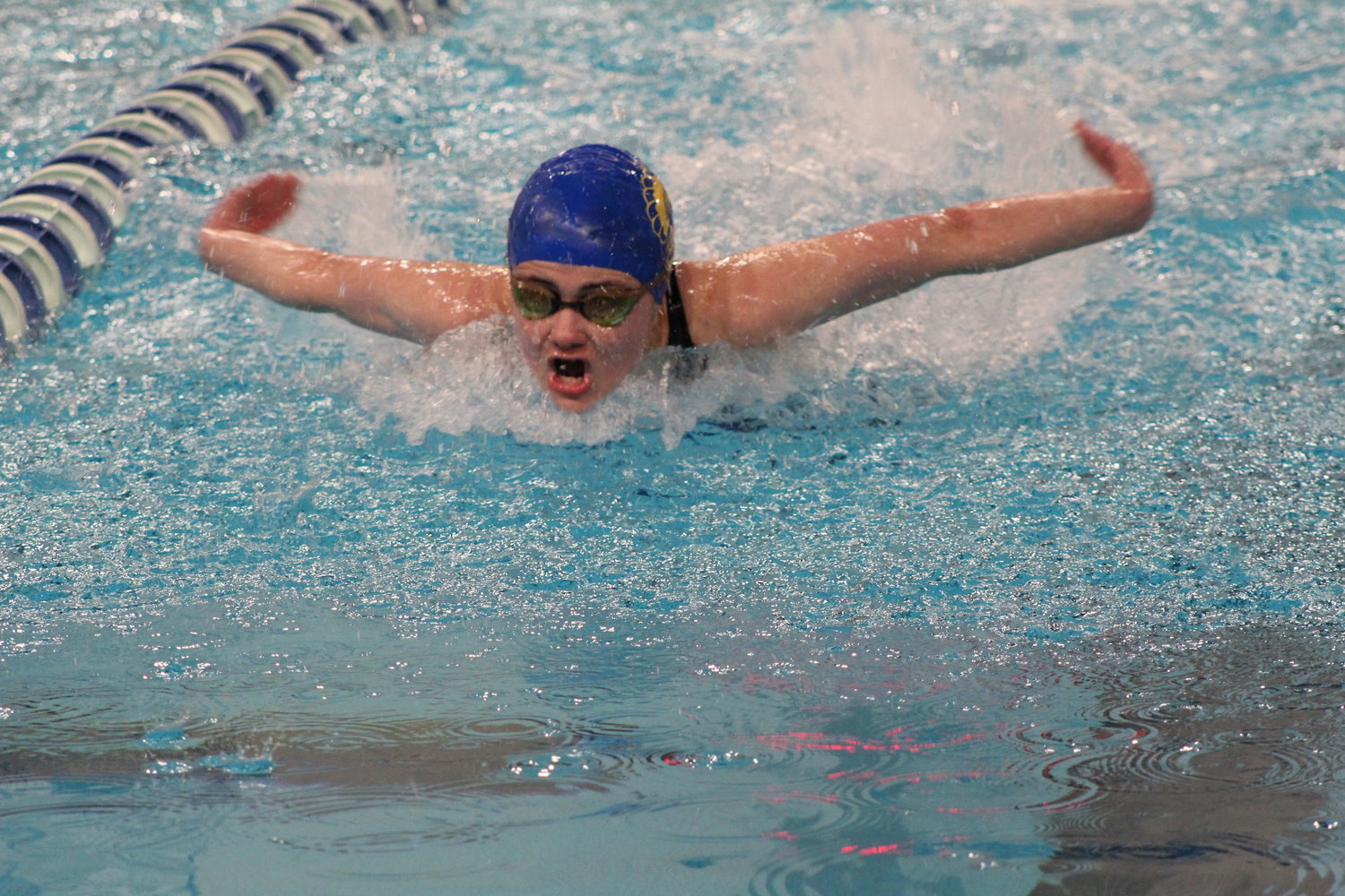 Sophia Melevage is one of many talented freshman for the Athenians. Now she’ll be competing in the State Finals on Friday after being named the sectional champion in the 100 butterfly.