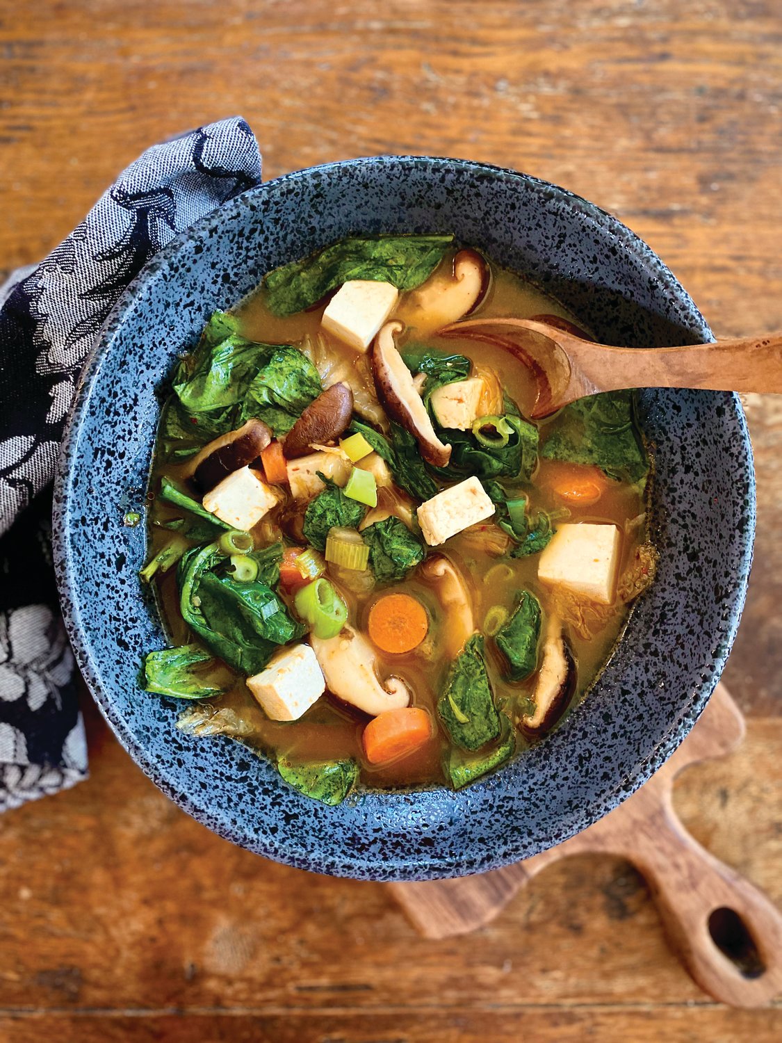 If you seek a wallop of flavor and a jolt of heat to propel you over winter’s finish line, make a steaming pot of umami-rich soup.