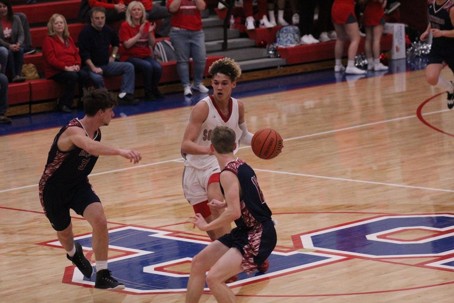 Avery Saunders continues to be a rock-solid presence for Southmont and led the Mounties with 22 pts in their dominating 67-23 victory over Riverton Parke in their sectional opener.