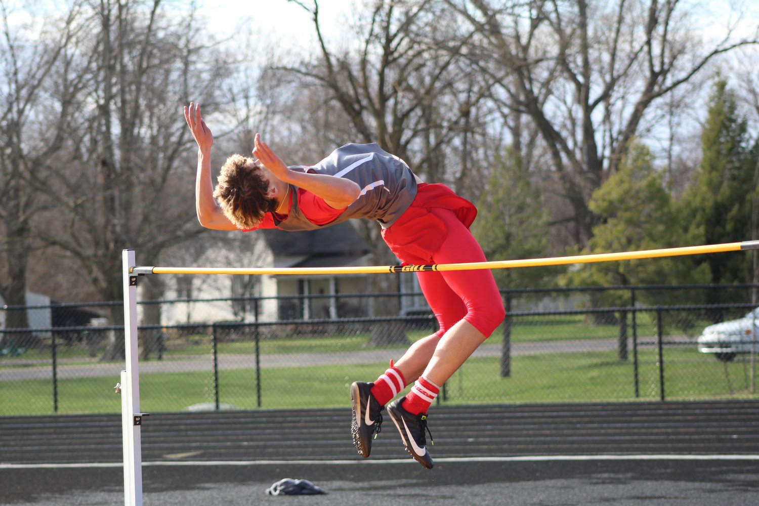 Avery Saunders finished first in the high jump.