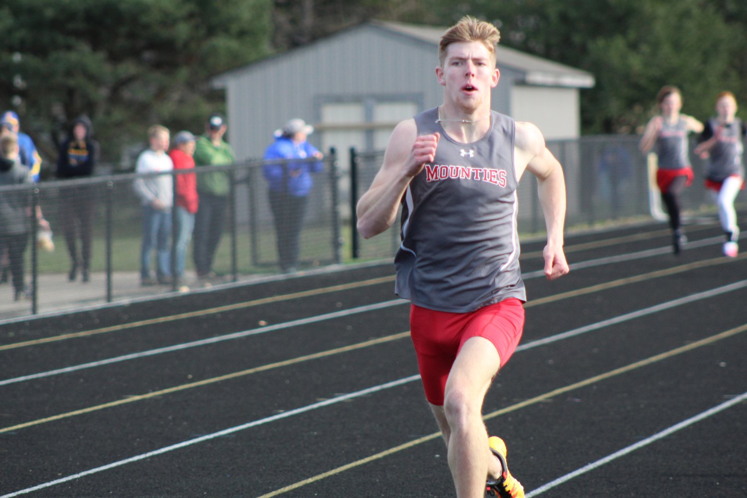 Trent Jones placed first in three events for the Mounties to help lead them to a season opening win over Crawfordsville.