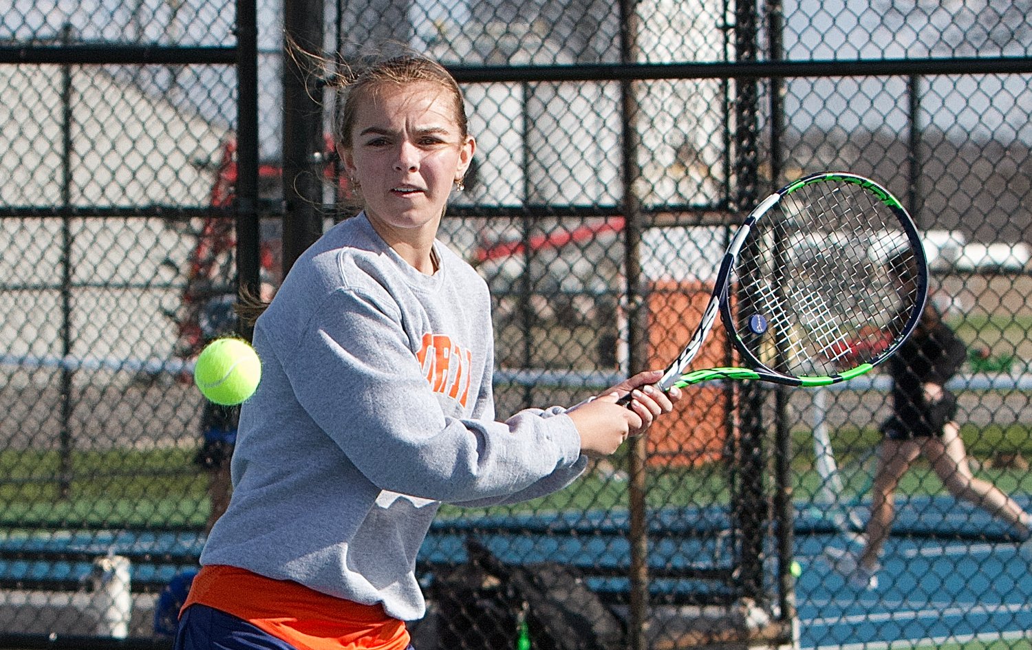 Sydney Neideffer competed at No. 2 singles for the Chargers.