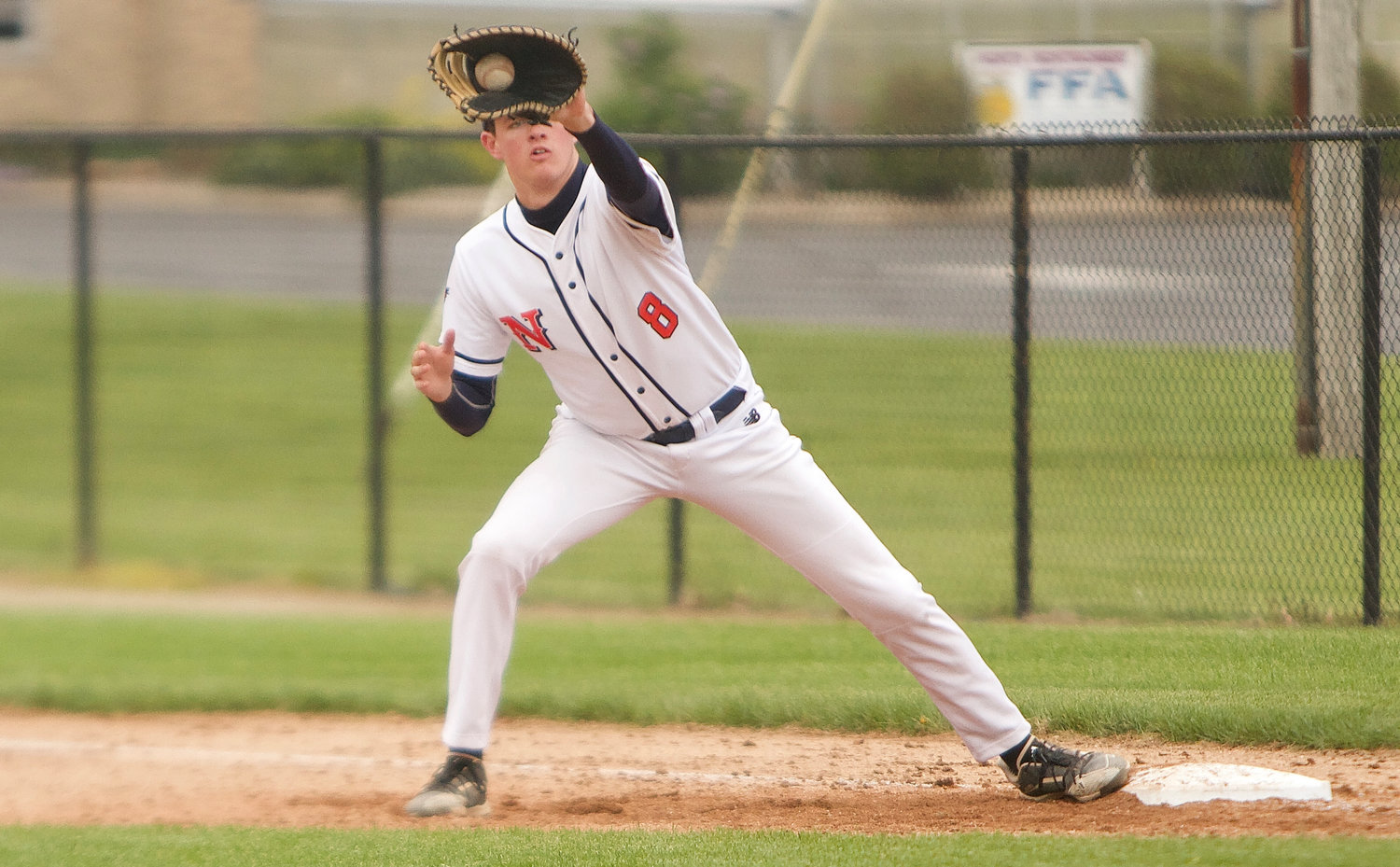 Brayden Martin saw action at first base for the Chargers.