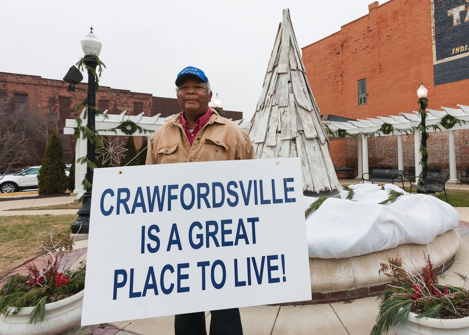 Bishop Clarence Lee had something to tell the community in December 2014: "Crawfordsville is a great place to live!"