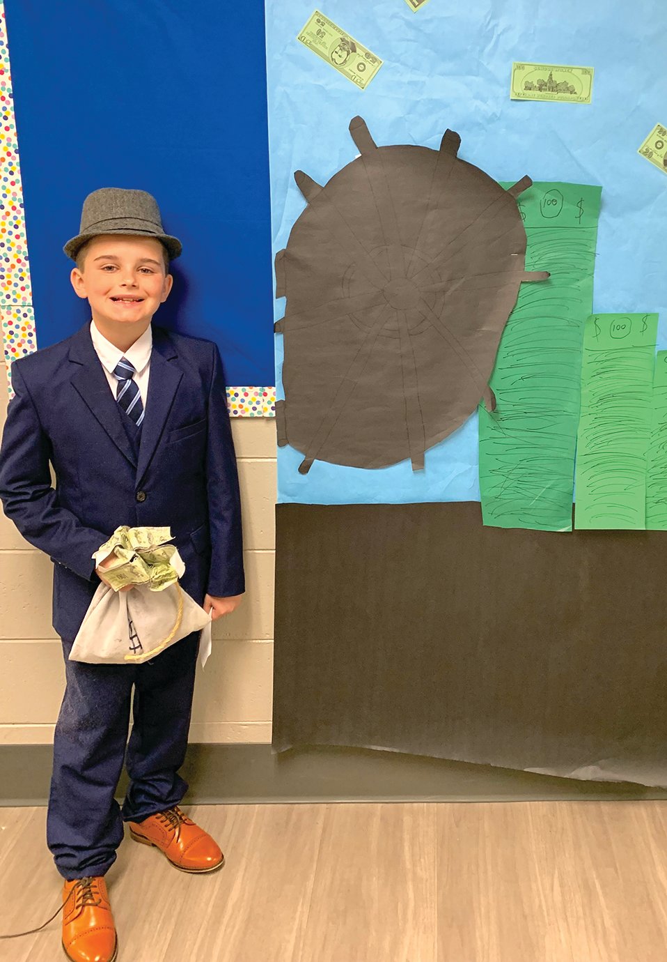 One of the most infamous Hoosiers of all time, bank robber and gangster John Dilinger, came to life in fourth grader Jaxson Bretney at Pleasant Hill. The public