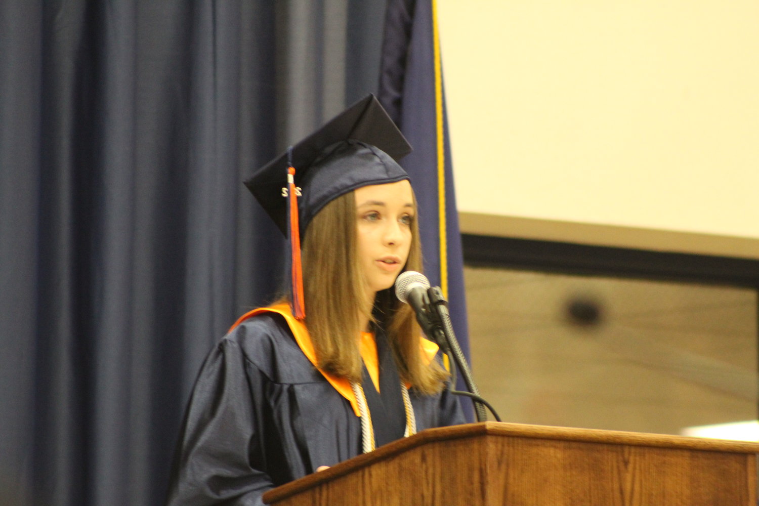 Kylie Bradford also gave one of the commencement addresses to the Class of 2022.