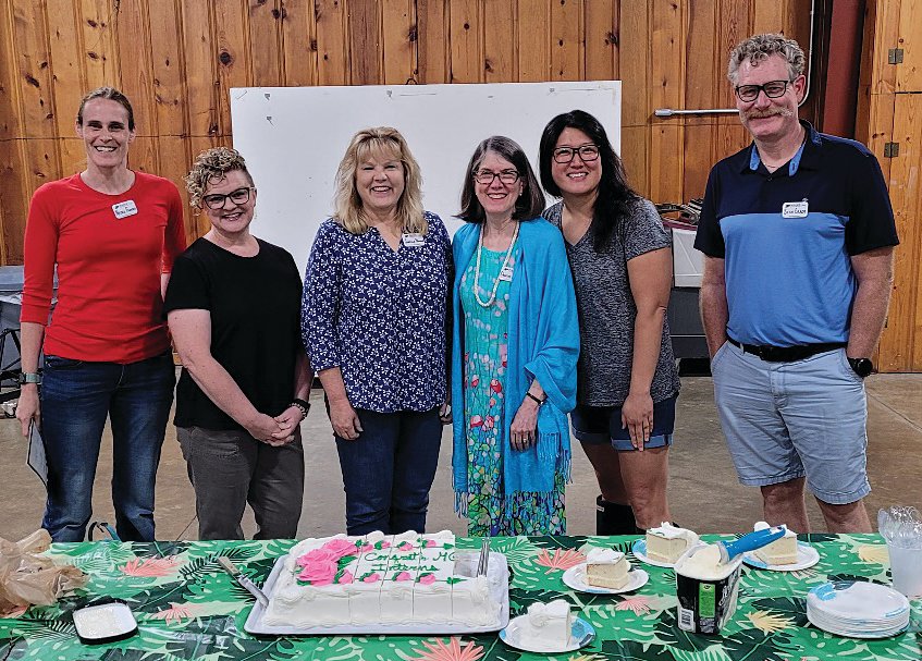Members of the 2022 class of Montgomery County Master Gardeners were honored with a cake and ice cream reception and receipt of their certificates and intern badges.
