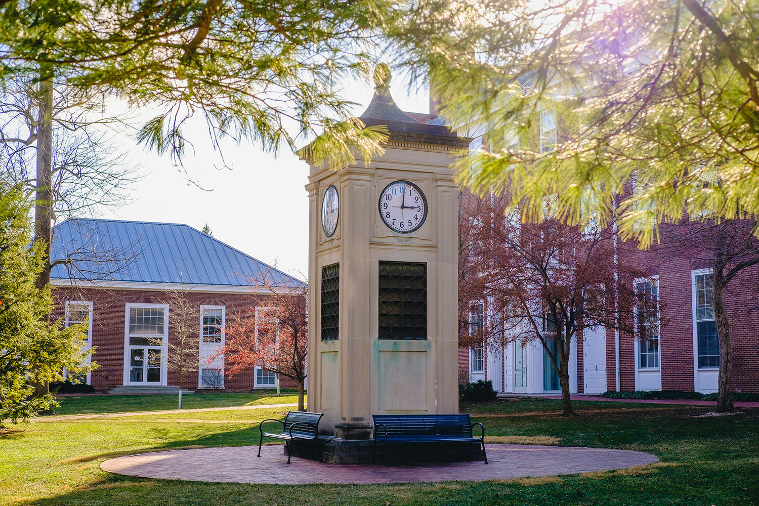 The Milligan Clock sits near the heart of the Wabash College campus in Crawfordsville. The liberal arts college was named one of the best and most interesting colleges and universities in the United States, Canada, Great Britain, and Ireland by the Fiske Guide to Colleges.