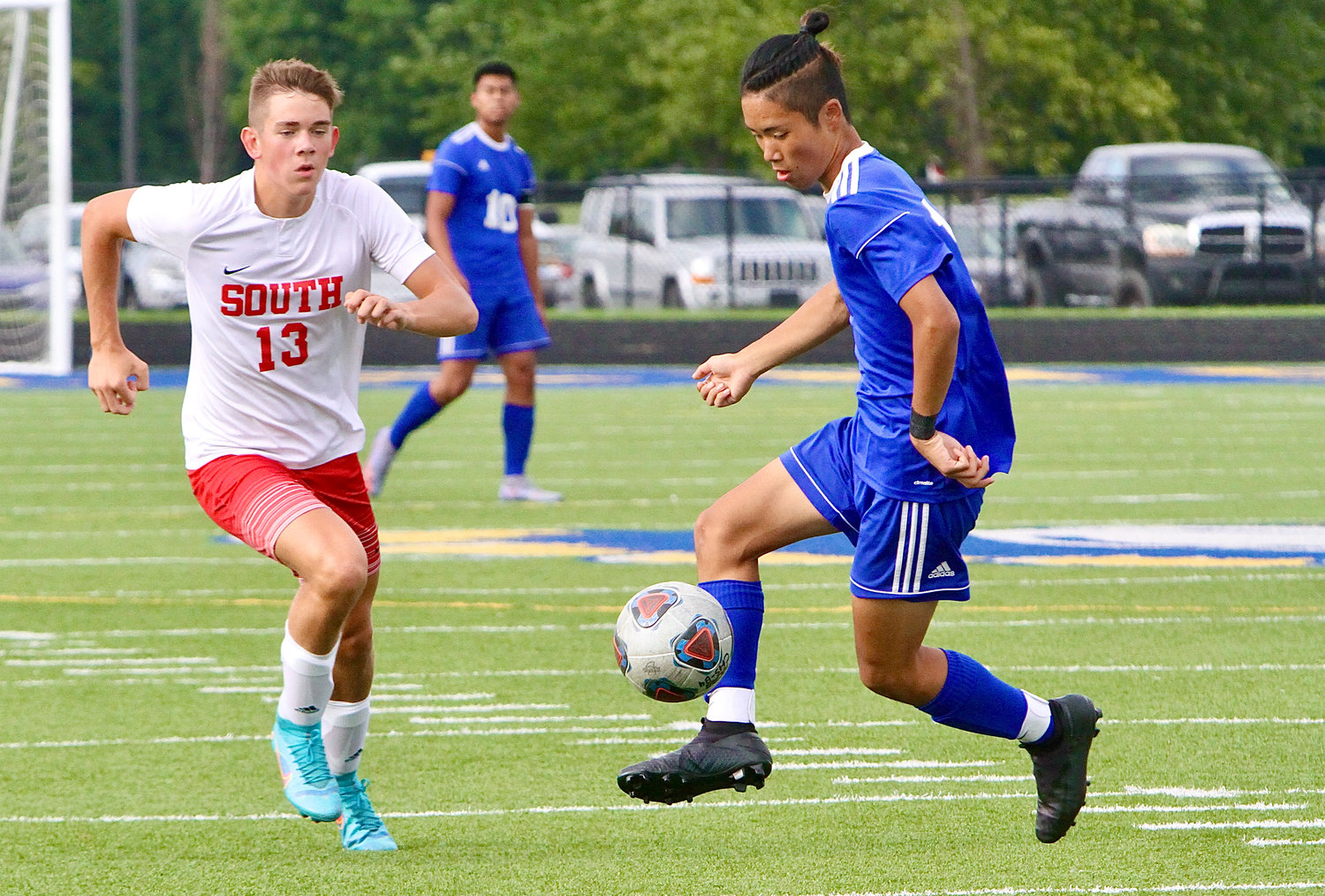 Ryo Nishina got in on the scoring action with a hat trick of his own for CHS.