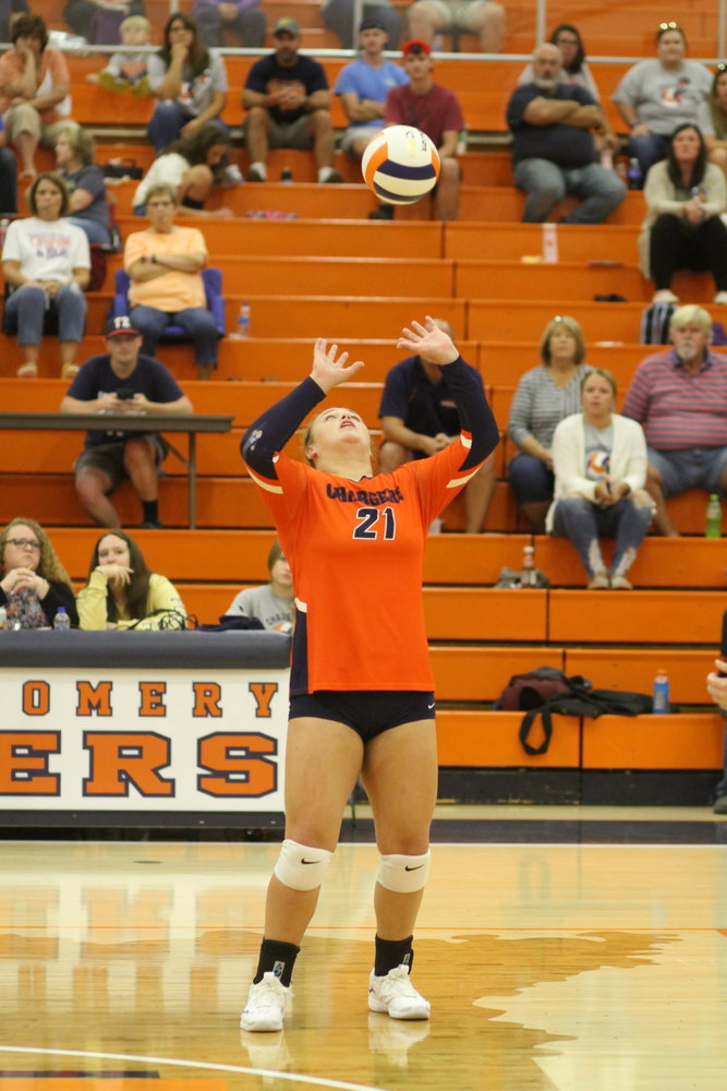 Sophomore setter Piper Ramey added 21 assists in the Charger victory.