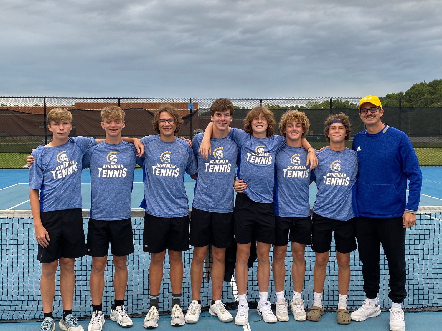 Crawfordsville boys tennis are the 2022 county champions as the Athenians 
defeated North Montgomery 5-0 on Monday.
