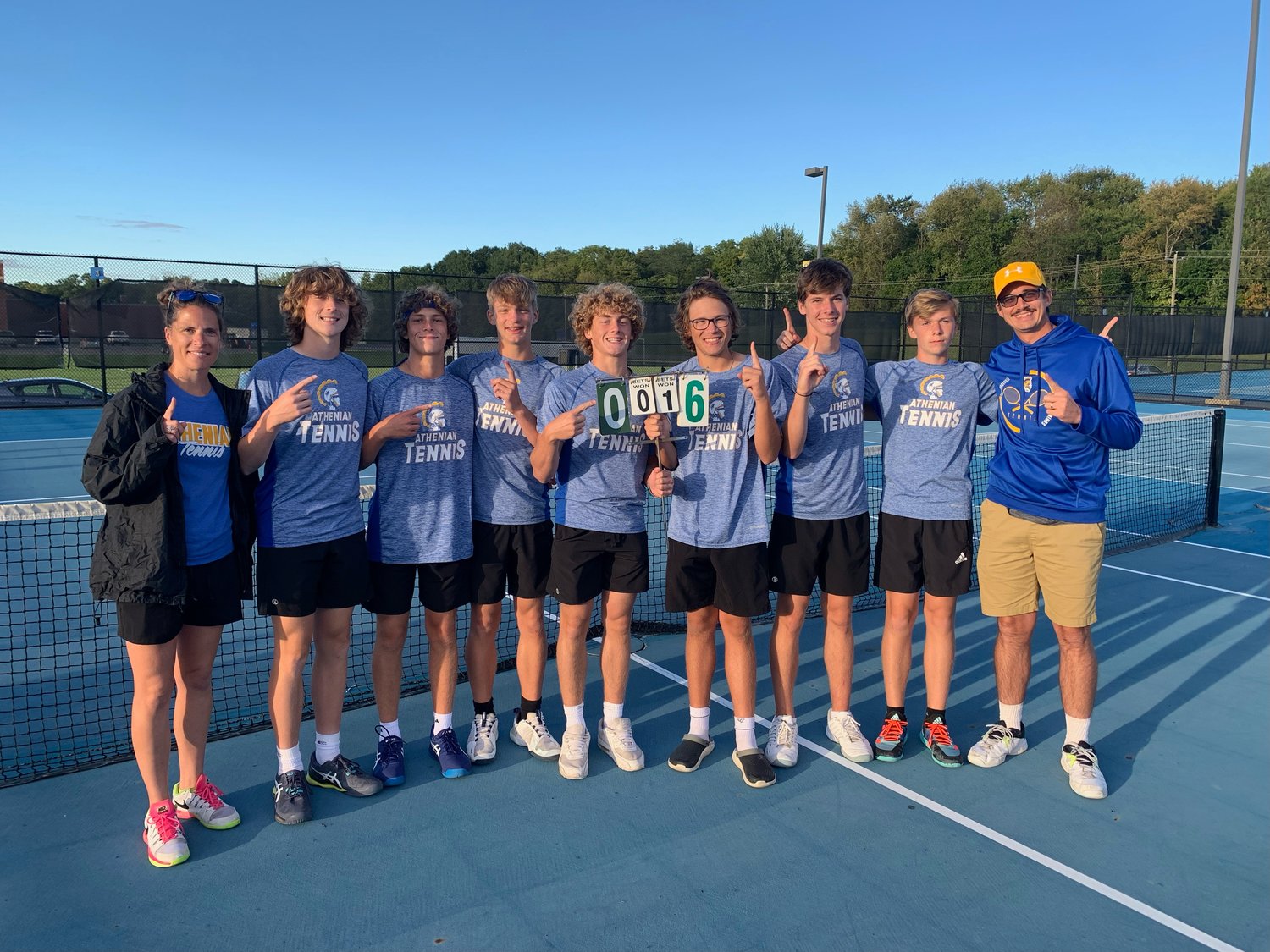 Crawfordsville boys tennis went a perfect 6-0 on the season in the Sagamore Athletic Conference and stand on top as champions as they defeated Frankfort 5-0 on Thursday.