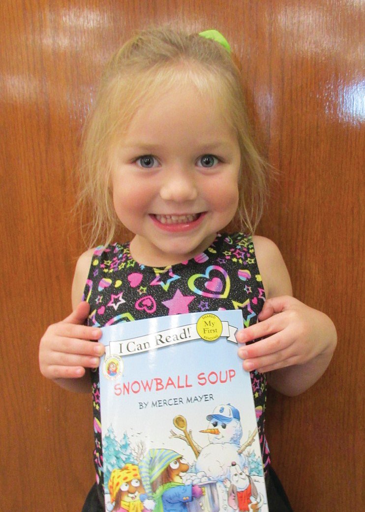 Julia Nichols, 4, has completed the Crawfordsville District Public Library program, 1,000 Books Before Kindergarten, for the third time. She has read 3,000 books. She is the daughter of Tyler and Mindy Nichols. Julia's favorite book is "Peppa's Magical Unicorn" by Neville Astley. Mom said, "The library program encourages families to sit and read books together. Our family loves to read thanks to being involved in our library."