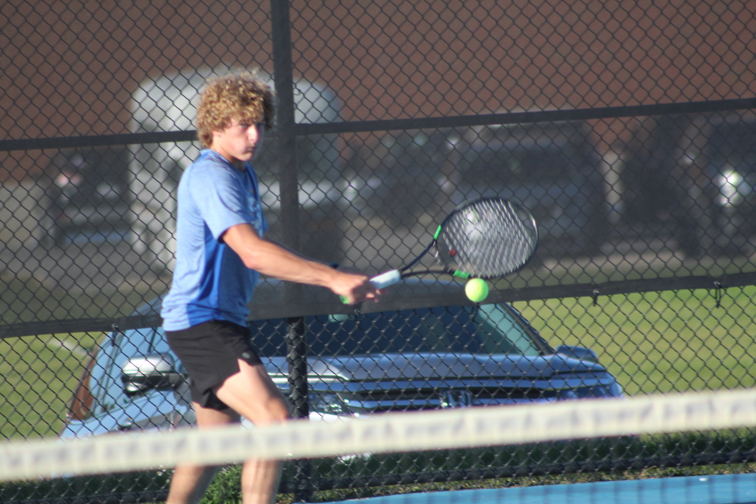 Crawfordsville’s Wyatt Motz picked up the lone win for CHS in the Regional loss to Terre Haute South on Tuesday.