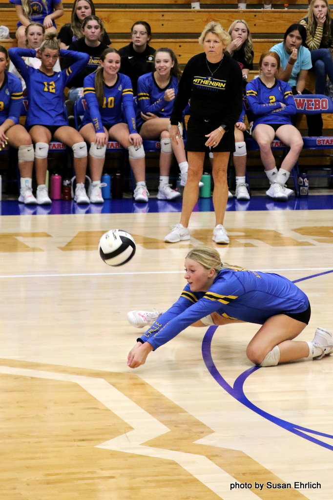 Macy Bruton continues to be the do-it-all player for CHS. The state leader in kills added 31 more to her total along with 16 digs and five aces.