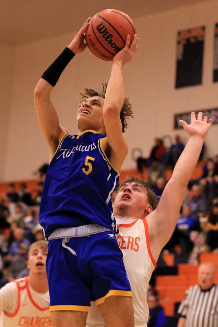 Drake Burris led all scorers in the game with 15 points to help lead Crawfordsville to a hard fought 45-39 win over county rival North Montgomery on Friday.