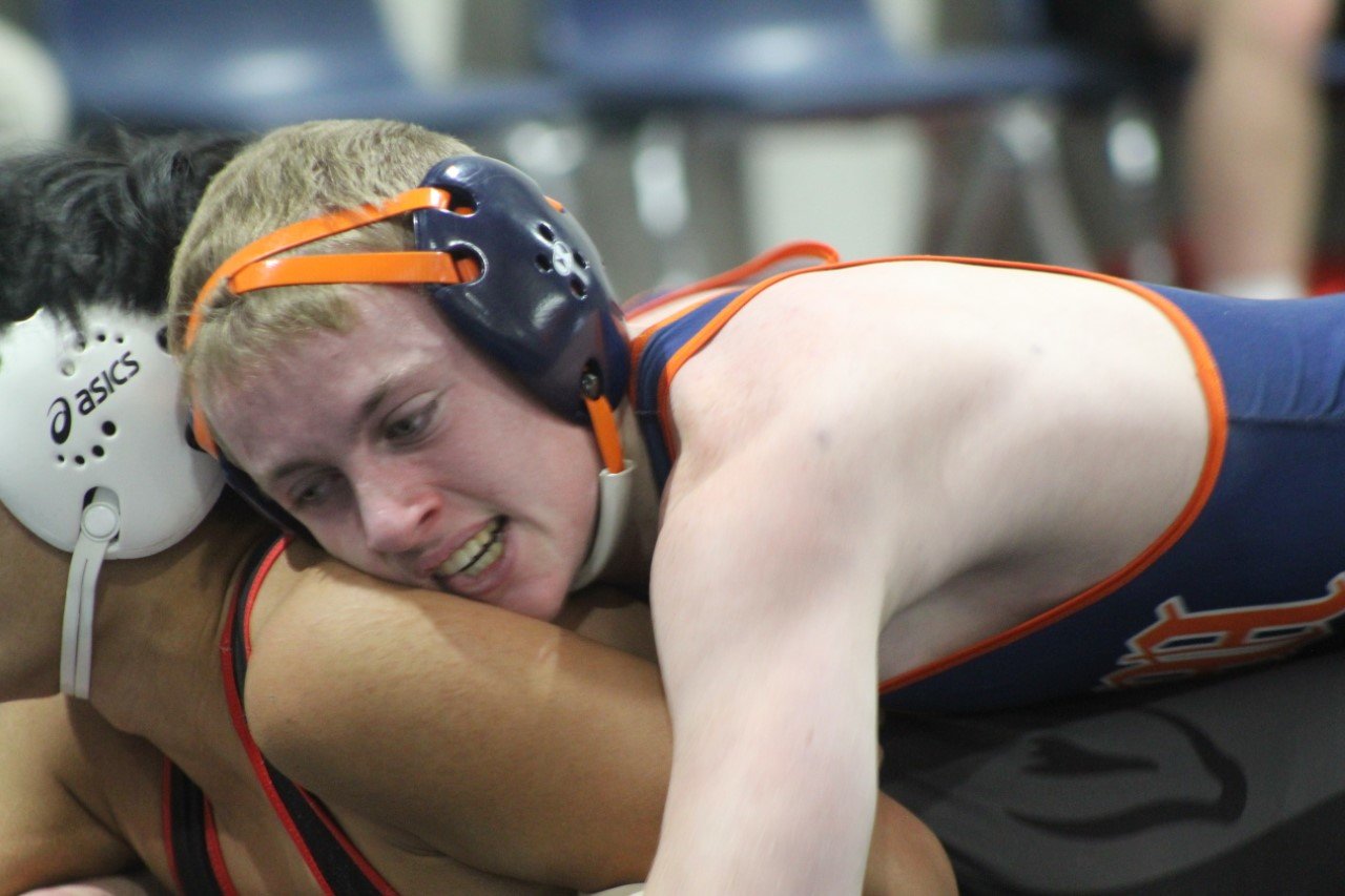 Jayden Thompson wrestled the day at 152 for the Chargers and picked up three wins on the day.