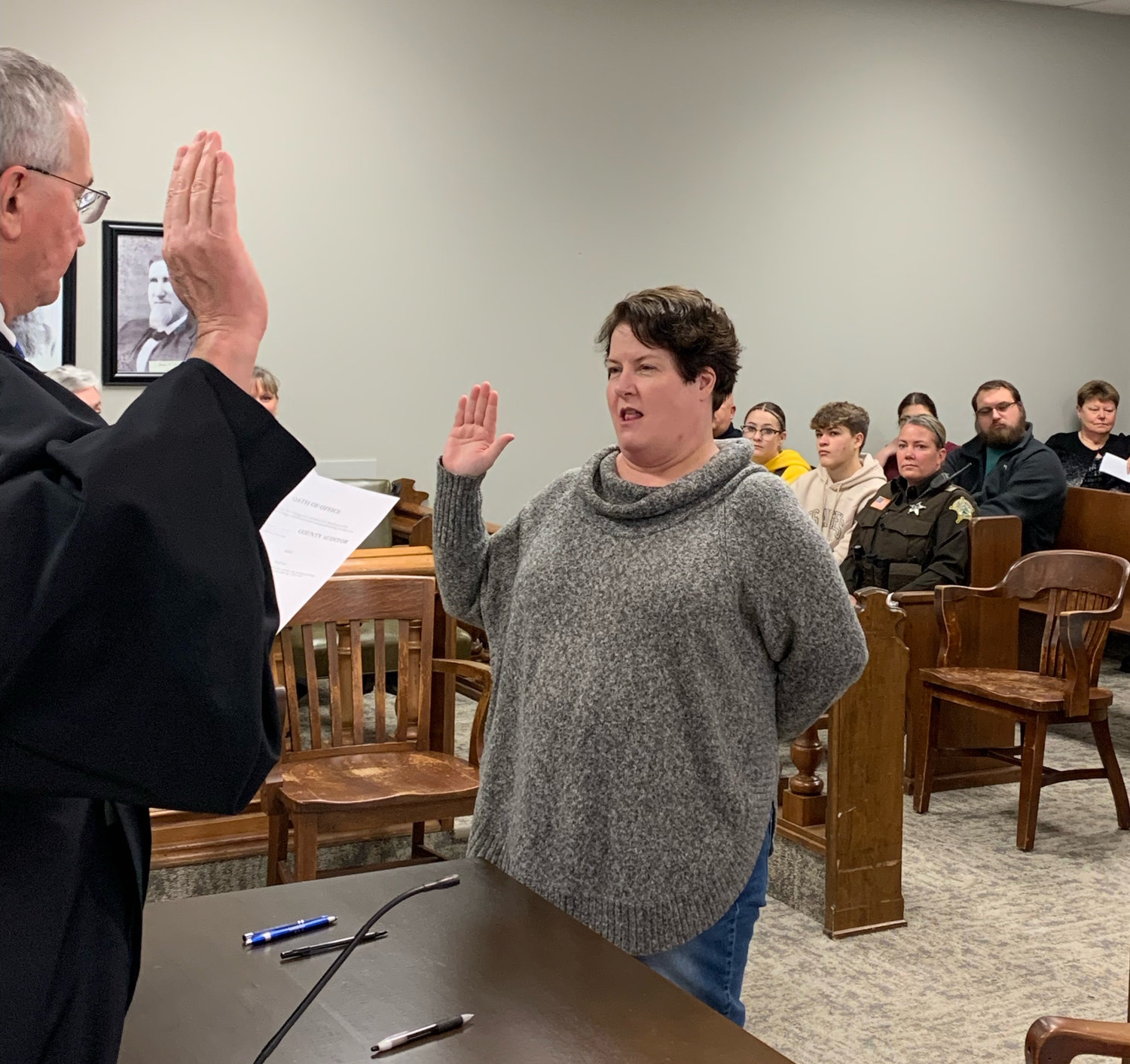 Mindy Byers is the new county auditor.