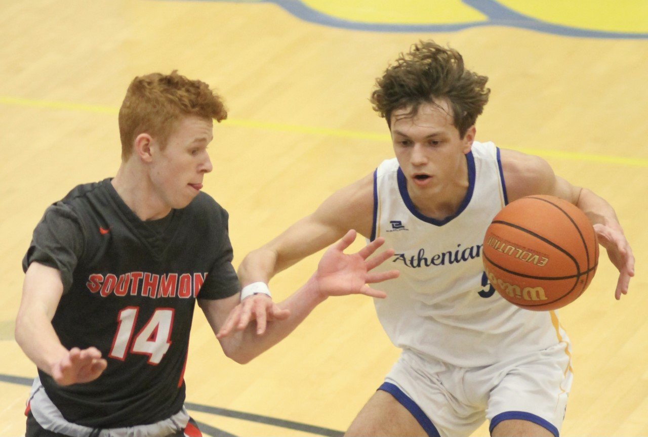South's Hayden Hess and Crawfordsville's Drake Burris battled each other all night long.