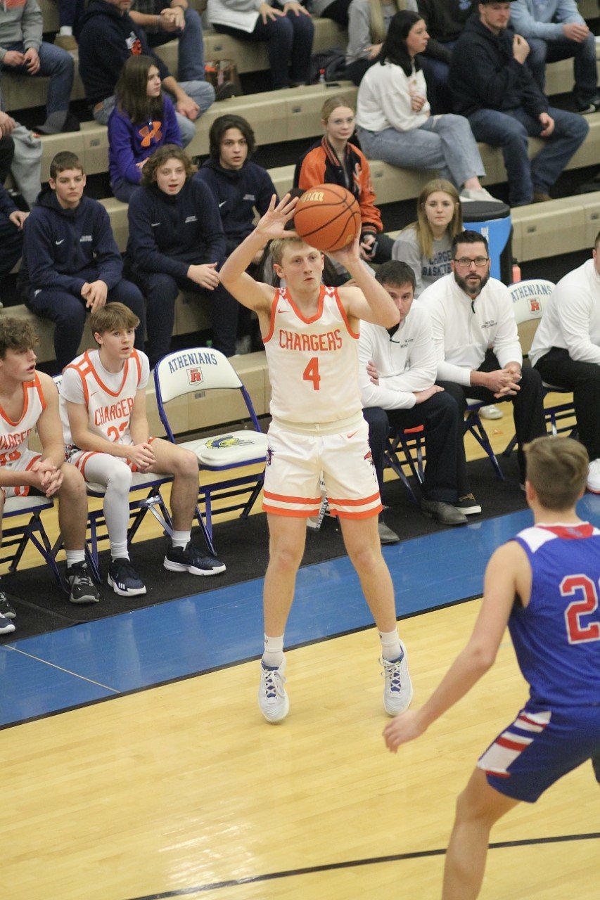 Junior Jarrod Kirsch scored a game-high 17 points and drilled five threes and was named to the Sugar Creek Classic All-Tournament Team.
