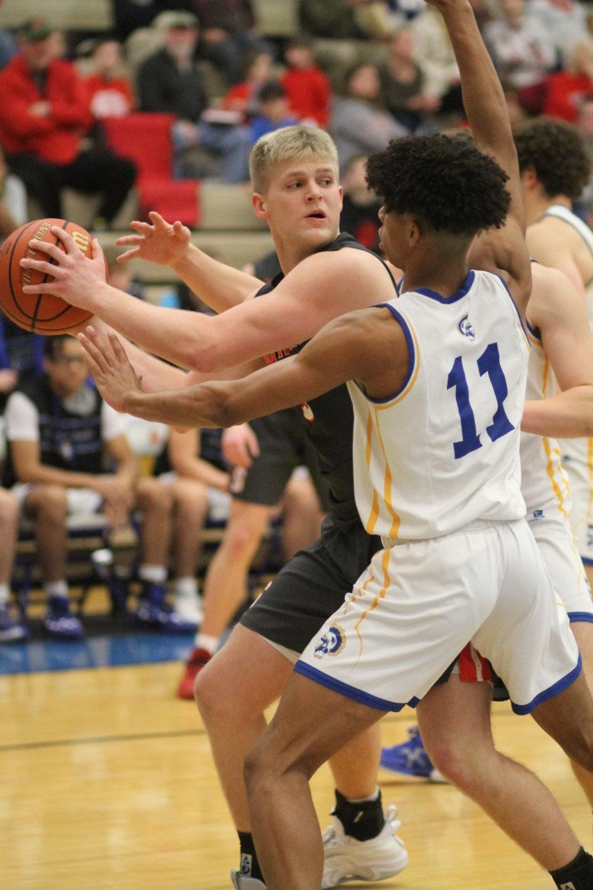 Carson Chadd was held to just 6 points as Crawfordsville's defense made sure they weren't going to let the talented big man beat them.