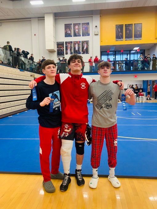 Southmont Wrestling placed 3rd as a team and produced 3 sectional champions in Maddox Cade, Wyatt Woodall, and Marlin Williams.