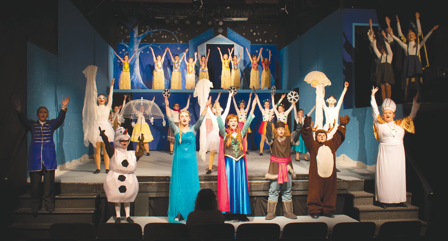 More than 30 local youth make up the cast and crew of Disney’s Frozen Jr., which is now on stage at the Vanity Theater.