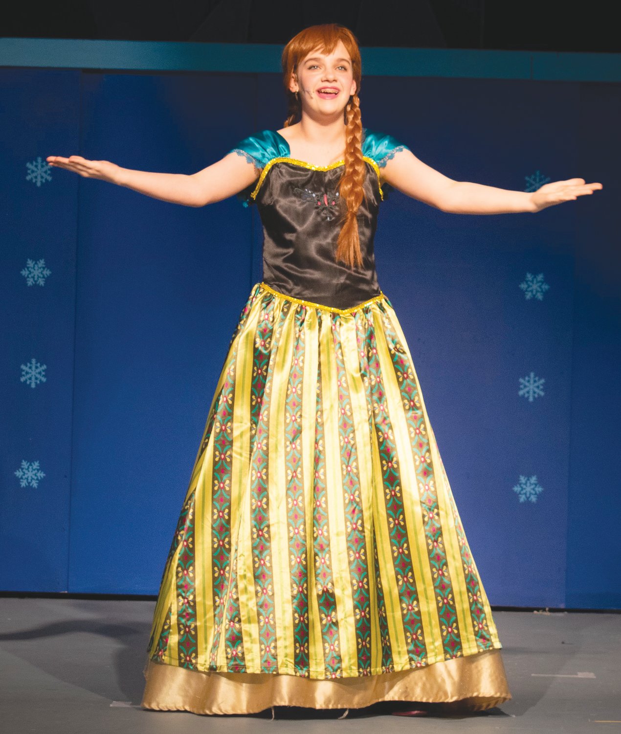 Noelle Froer performs as Princess Anna.