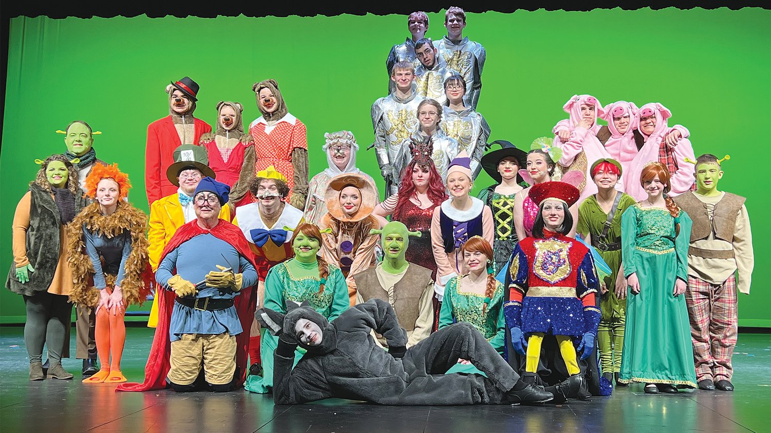 Crawfordsville High School students will perform “Shrek the Musical” today through Sunday at the CHS auditorium. Tickets are pre-sale and online only.